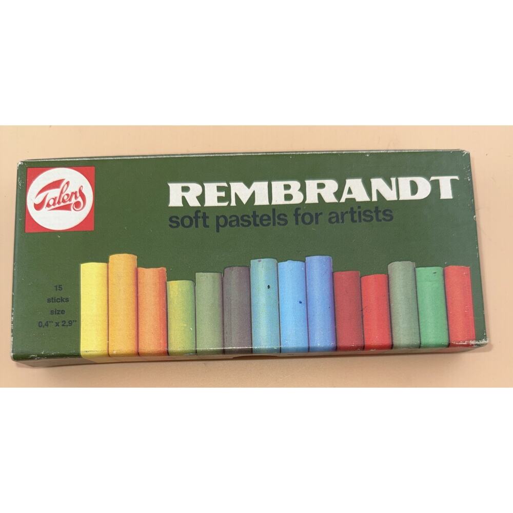 REMBRANDT SOFT PASTELS for Artists Set Of 15 FULL SIZE Pieces Vintage USED